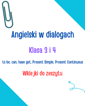 angielski klasa 3 i 4 karty pracy